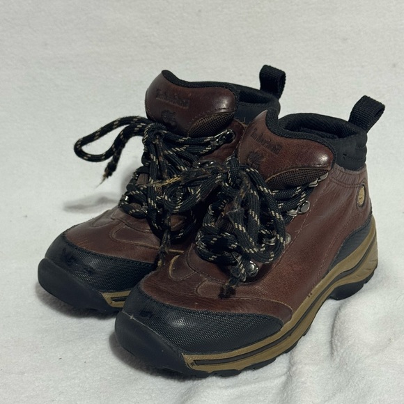 Timberland Backroads Boy's Hiking Boot Brown Leather Size 5 Toddler - Picture 7 of 16